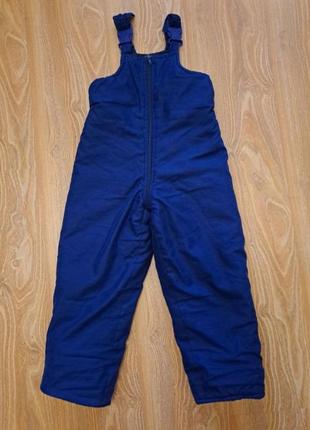 Теплые штаны полукомбенизон 110-116