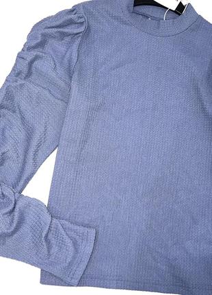 Кофта блакитно-сірого кольору, рукавчики- жатка, дуже красиві. бренд: name it // розмір: 📌 146/1526 фото