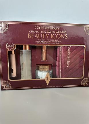 Charlotte tilbury набір косметики charlotte's award winning beauty icons косметика крем magic cream туш pillow talk помада лімітований набір