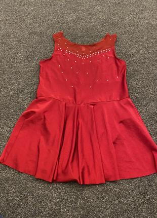 Купальник гімнастичний червоний розмір с