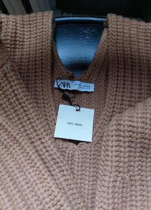 Светр zara 100%вовна2 фото