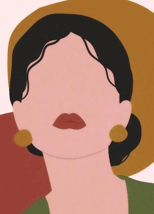 Картина по номерам 48х60 на деревянном подрамнике "триптих линии стиля 1" bs52427l