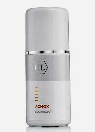 Holy land cosmetics a-nox/acnox plus sugar soap. цукрове мило для жирної та проблемної шкіри розлив від 50 ml1 фото