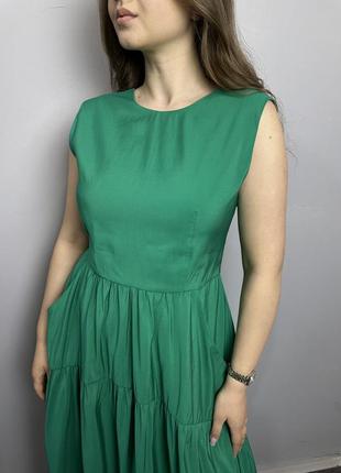 Платье женское зеленое миди modna kazka mkas1-22 фото
