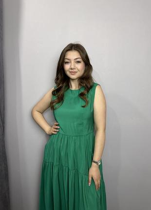 Платье женское зеленое миди modna kazka mkas1-23 фото