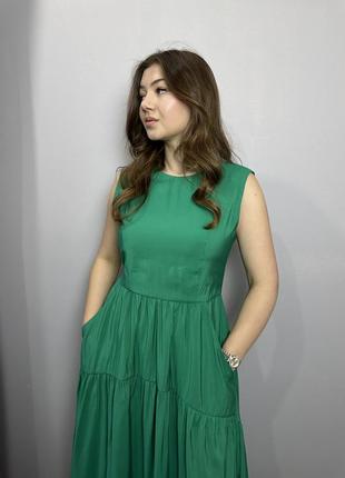 Платье женское зеленое миди modna kazka mkas1-24 фото