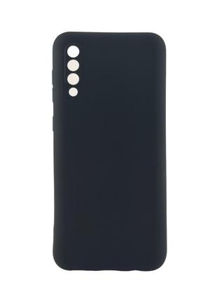 Чехол silicone case для glass case samsung galaxy a30s/a50/a50s pink / a505 бампер с микрофиброй черный