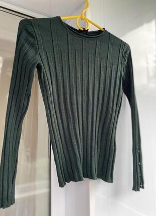 Гольф светр водолазка жіночого смарагдового кольору