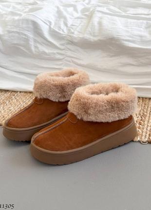 Угги карамель с мехом
