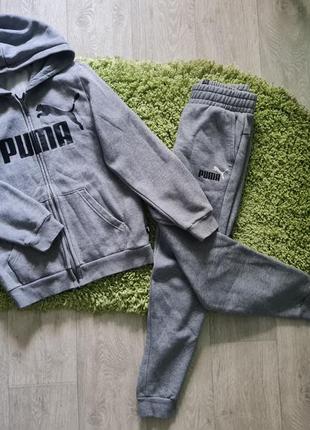 Теплий спортивний костюм puma, утепленный спортивный костюм puma