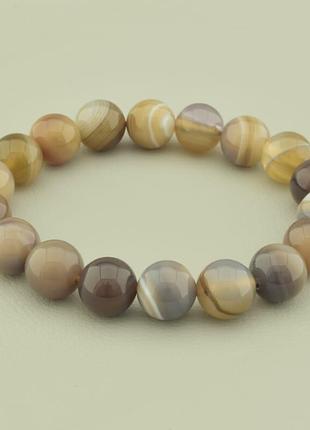 Браслет  агат 17 см.