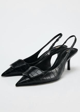 Мюли zara туфли с носиком zara