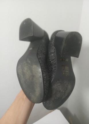 Сапоги-чулки черные серебристые