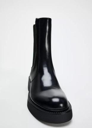 Черевики-челсі чорні жіночі zara new