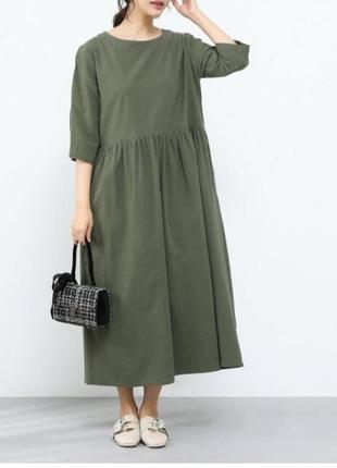 Платье оверсайз свободный стиль  платье макси миди хлопок джинс love vivienne плаття 100% cotton