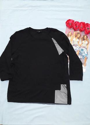 Джемпер реглан лонгслив размер 46 / 12 м черный cos сетка секси вискоза