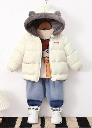Теплая зимняя детская куртка