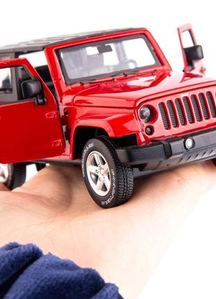 Дитяча машинка джип jeep wrangler металева5 фото