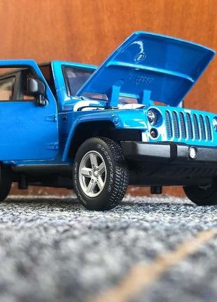 Дитяча машинка джип jeep wrangler металева6 фото