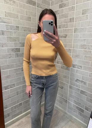 Лонгслив, водолазка в рубчик, гольф в рубчик