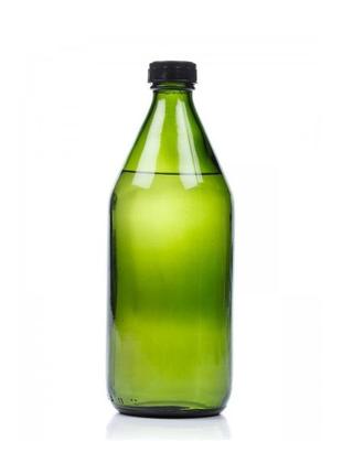 Пляшка скляна 1 літр з ущільнювальним корком і кришкою2 фото