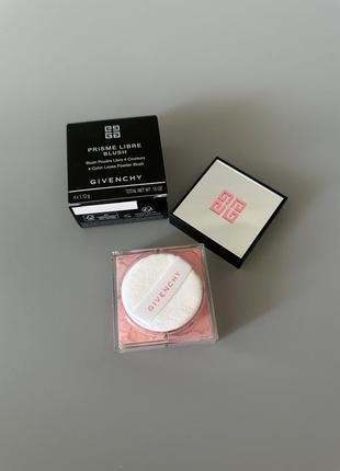 Givenchy	prisme print prisme print loose powder blush 12h radiance 2 tafetas rose румяна румʼяна