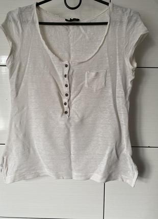 Лляна футболка massimo dutti