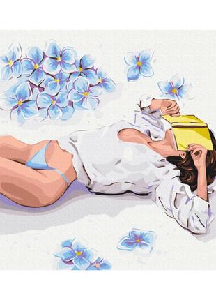 Картина за номерами "перерва на читання" © alla berezovska brushme bs53810 40x50 см