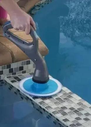Мощная беспроводная щётка для уборки hurricane muscle scrubber с насадками