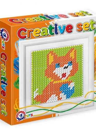 Набір для дитячої творчості "вишиваночка технок" лиса , арт 3527-5txk