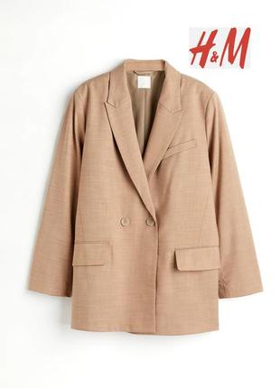 Стильный оверсайз пиджак жакет h&m