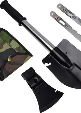 Лопата 4 в 1 топор, пила, нож, с чехлом в комплекте