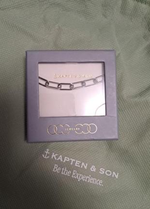Kapten &amp; son цепочка “necklace urban bold silver” в серебристый