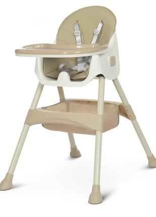 Стульчик для кормления bambi m 4136-2 beige стілець для годування бемби,бембі1 фото