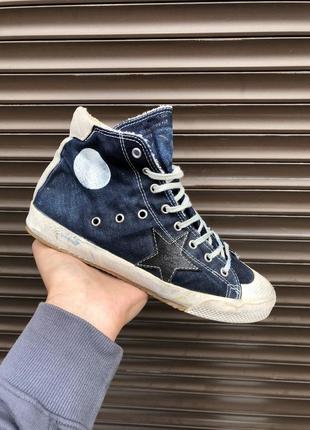 Golden goose francy canvas high top sneakers 40р 25,5см кеди оригінал