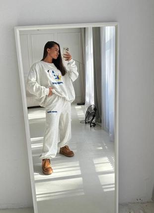 Костюм хит продаж оверсайз на флисе!