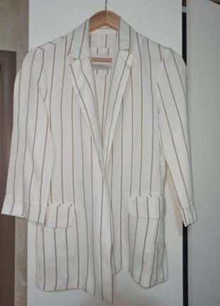 Пиджак bershka жакет в тонкую полоску бершка