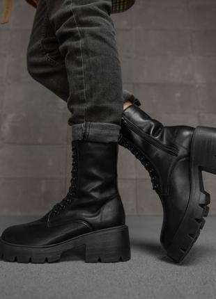 Женские ботинки black