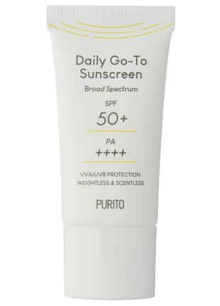 Purito  сонцезахисний крем - daily go-to sunscreen spf50+/pa++++ 15ml