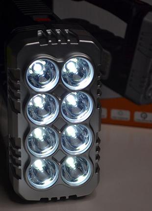 Ліхтар акумуляторний hotter mouse 8 led. ліхтар із повербанком.6 фото