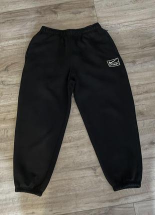 Спортивні штани nike x stussy fleece pant black оригінал стан 8,5/10