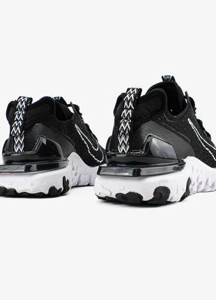 Кросівки nike react vision"black/white"
