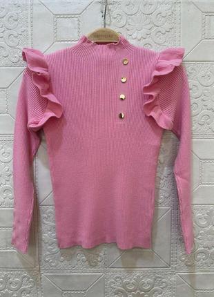 Свитер розовый