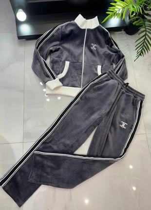 Костюм спортивний велюровий брендовий celine