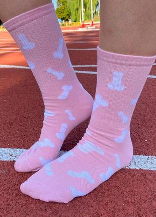 Шкарпетки жіночі високі 1 пара "цюцюрки" розові 36-41 р