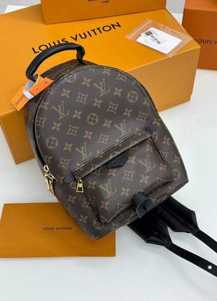 Рюкзак в стиле louis vuitton коричневый кожа