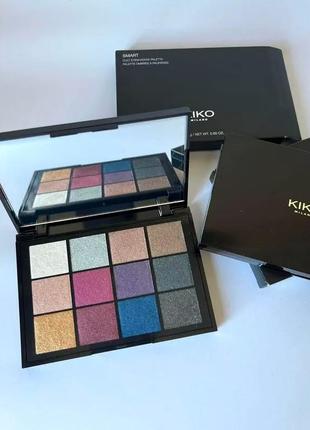 Палетка теней с эффектом металлик kiko milano cult colours eyeshadow palette 02