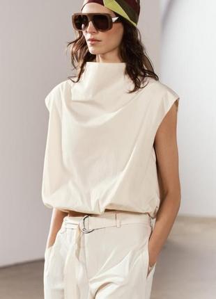 Zara гарний топ оверсайз у стилі cos