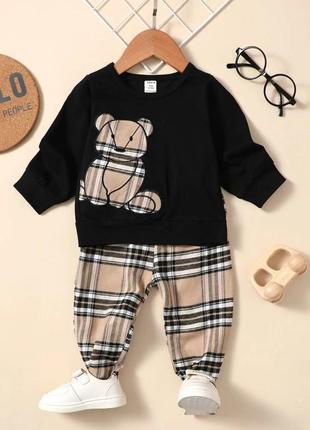 Прикольний костюм з ведмедиком, 18-24 міс, нові