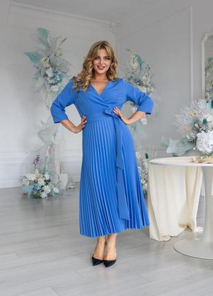 Платье muar грейс 52 голубой  0433